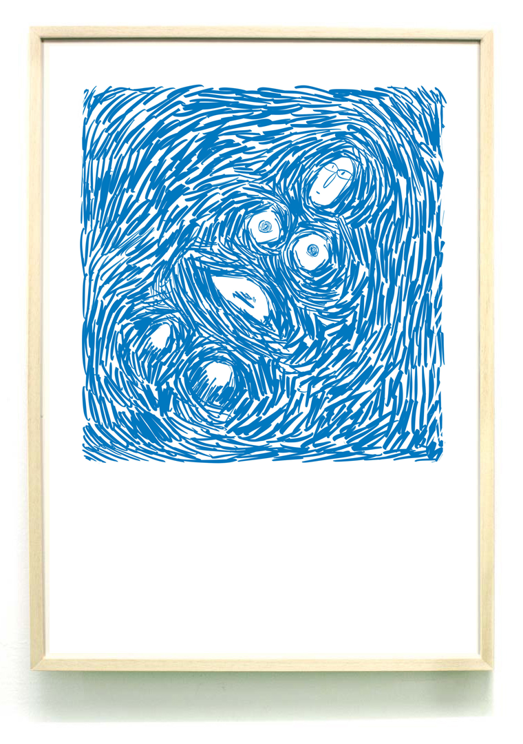 Floating points A2 RISO print